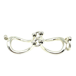 Bracelet Manchette HERMÈS "Arabesque" en argent - Castafiore