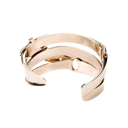 Bracelet Manchette HERMÈS "Débridé" en argent - Castafiore