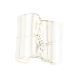 Bracelet Manchette HERMÈS "Niloticus Éclat" en argent - Castafiore