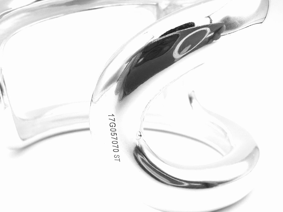 Bracelet Manchette HERMÈS "Osmose" en argent - Castafiore