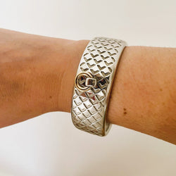 Bracelet Manchette MAUBOUSSIN "Salomé" en or jaune et argent - Castafiore