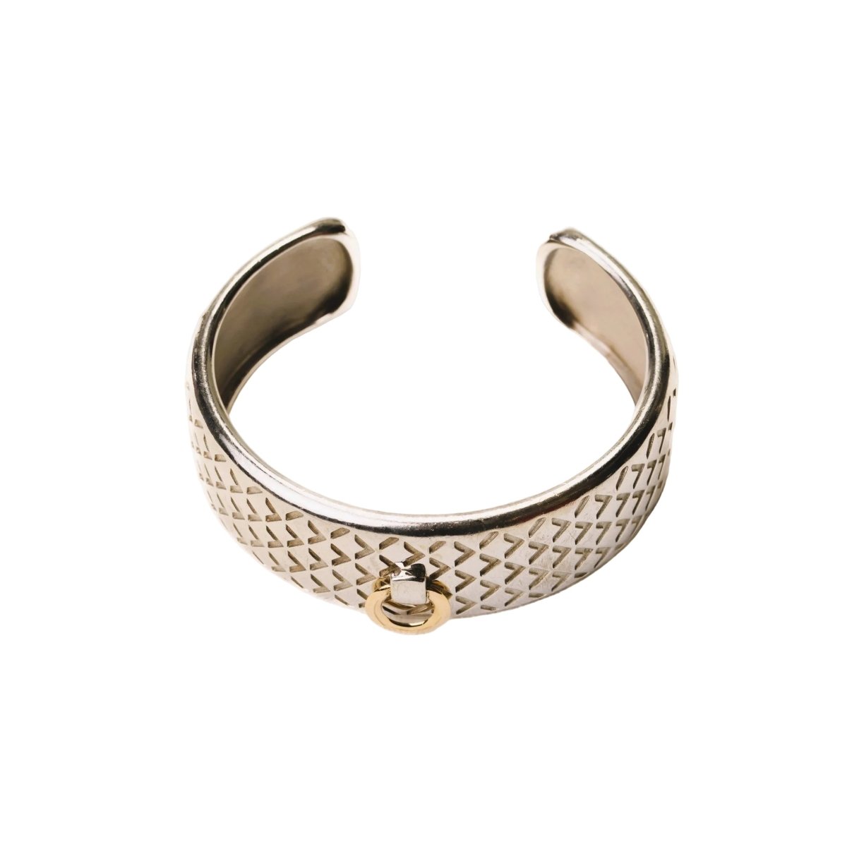 Bracelet Manchette MAUBOUSSIN "Salomé" en or jaune et argent - Castafiore