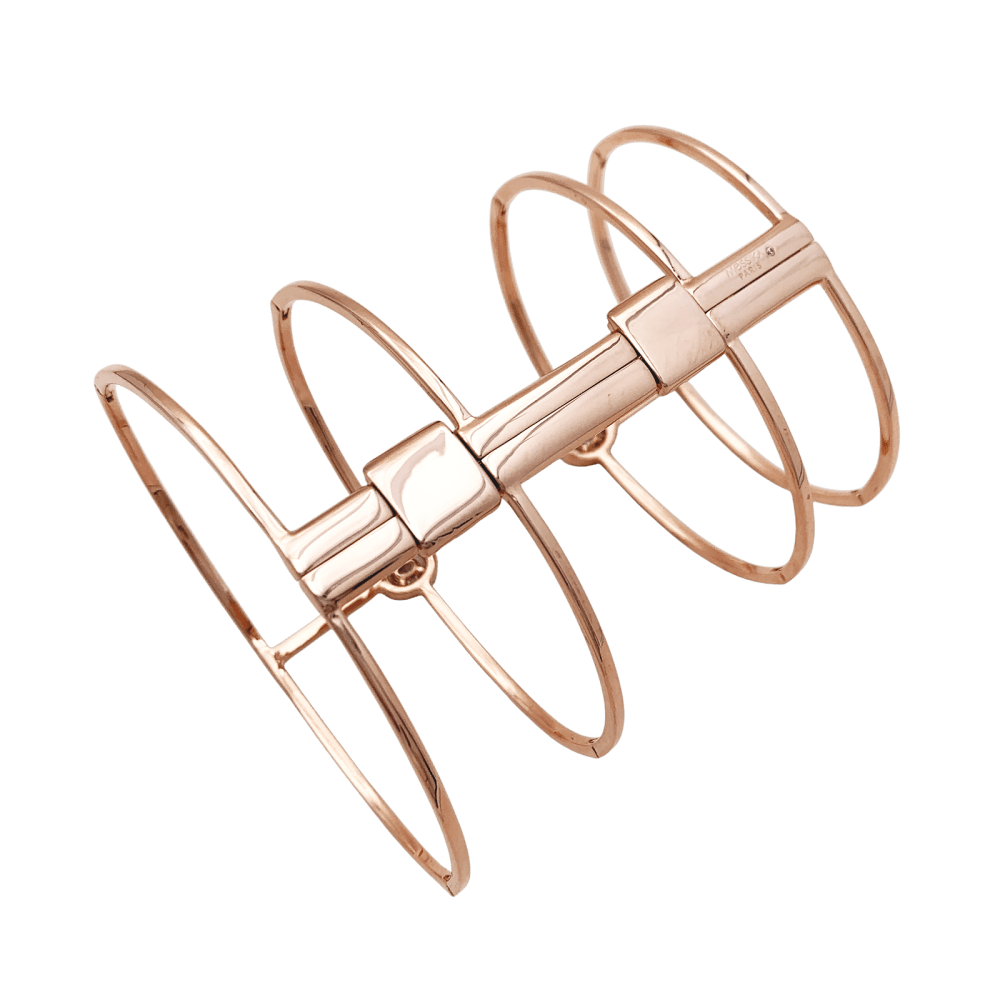Bracelet Manchette MESSIKA "Glam'azone" en or rose et diamants - Castafiore