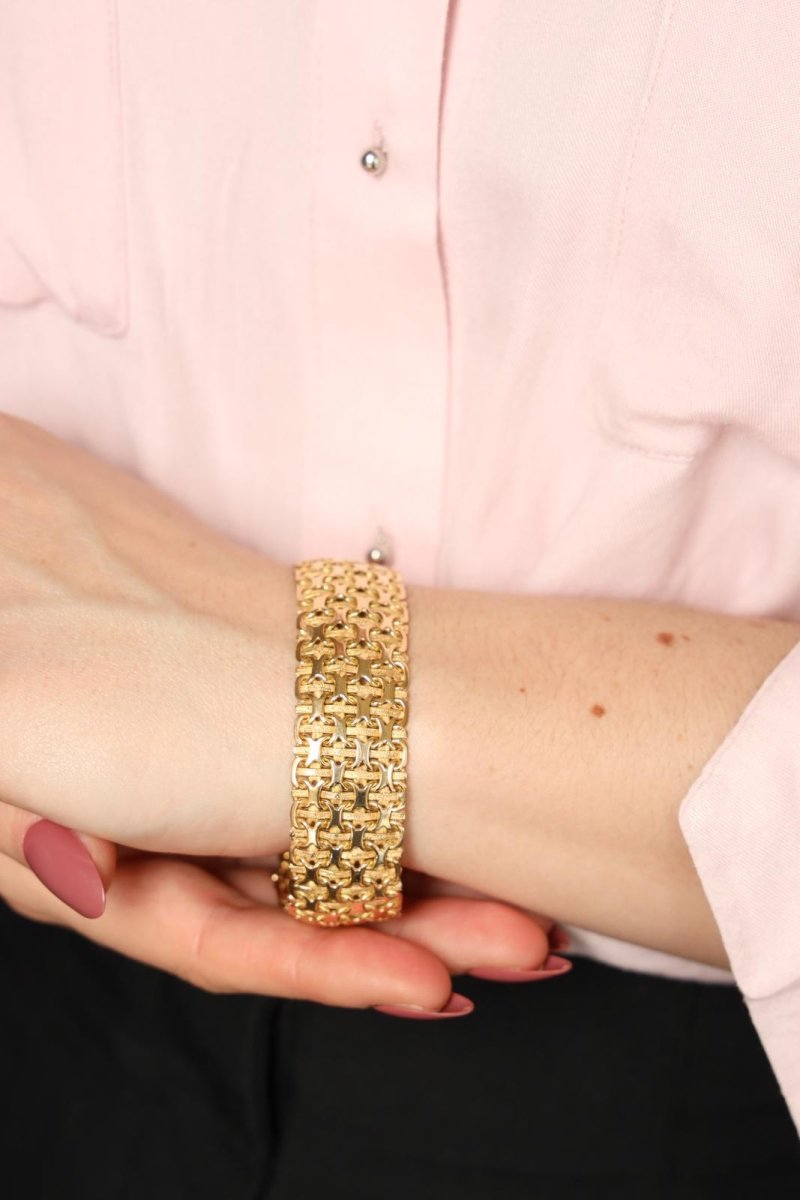 Bracelet Manchette Or jaune - Castafiore