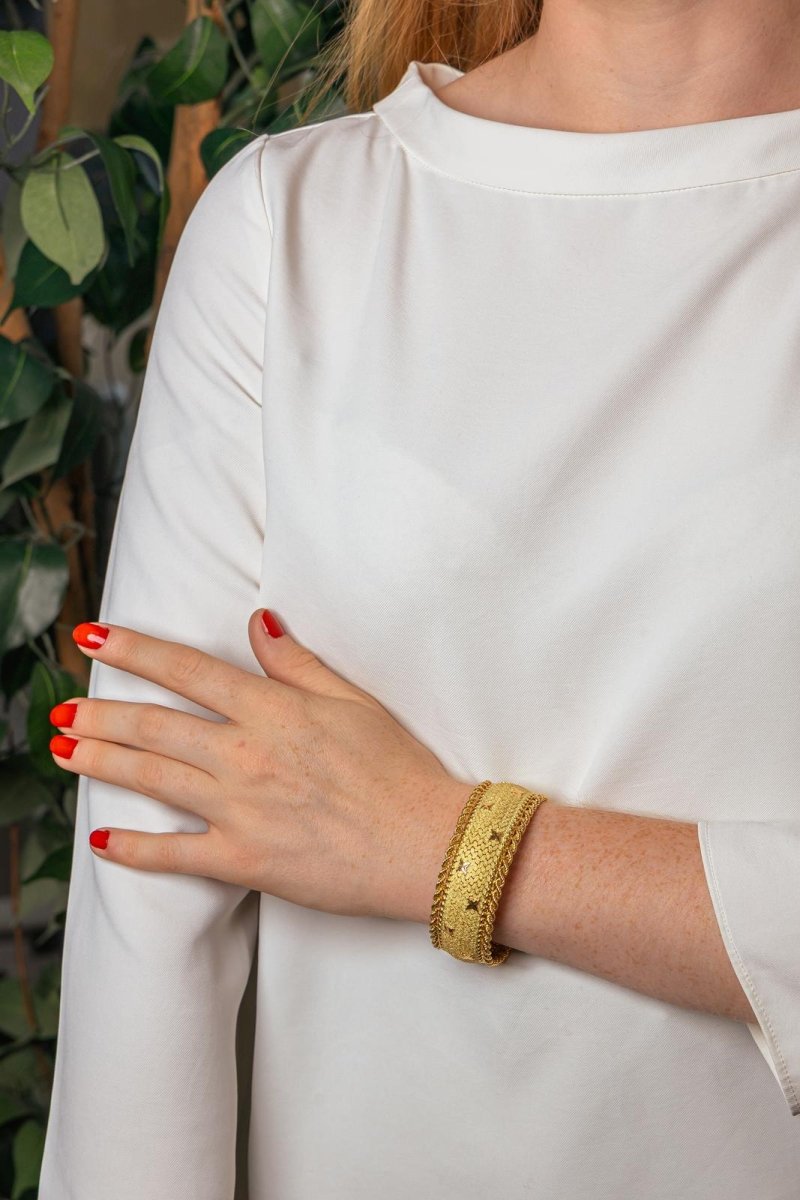 Bracelet Manchette Or jaune - Castafiore
