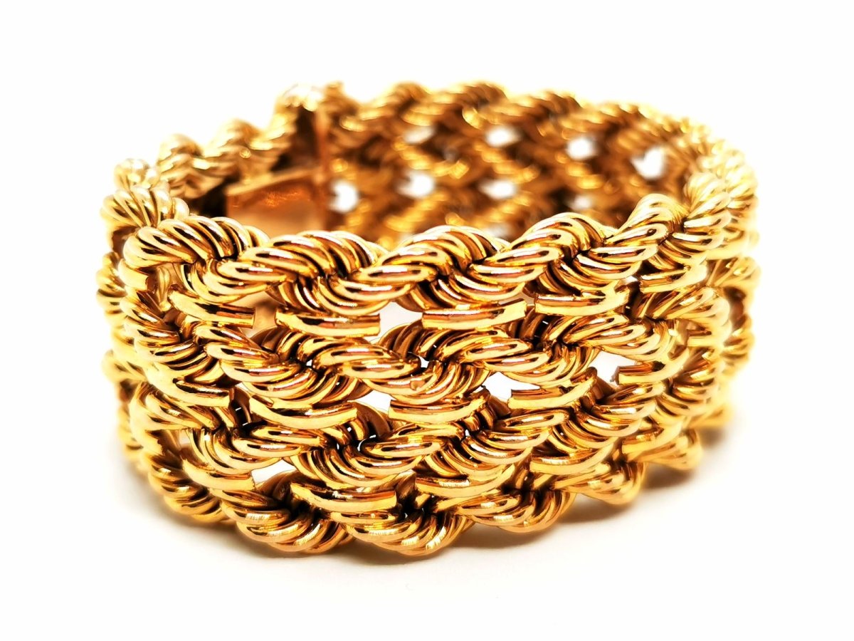Bracelet Manchette Or jaune - Castafiore