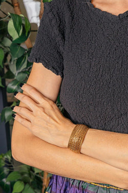 Bracelet Manchette Or jaune - Castafiore