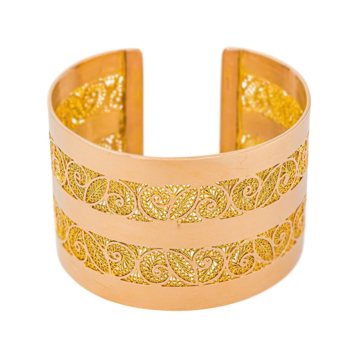 Bracelet Manchette Or rose - Castafiore