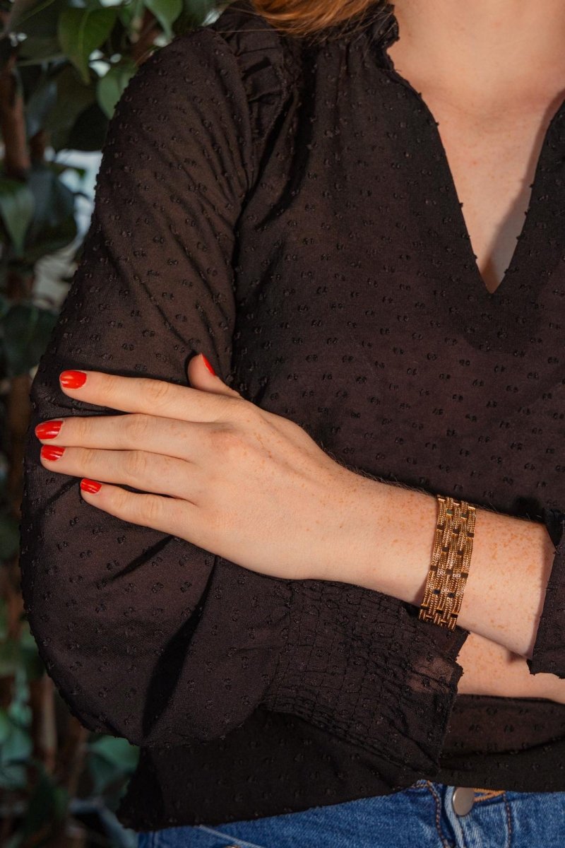 Bracelet Manchette Or rose - Castafiore