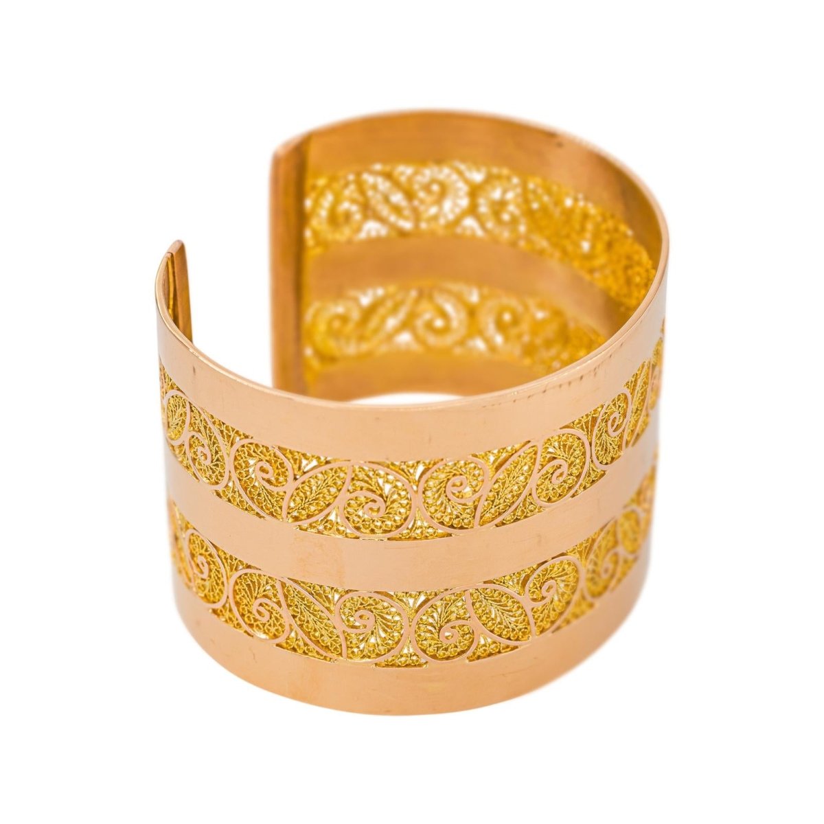Bracelet Manchette Or rose - Castafiore