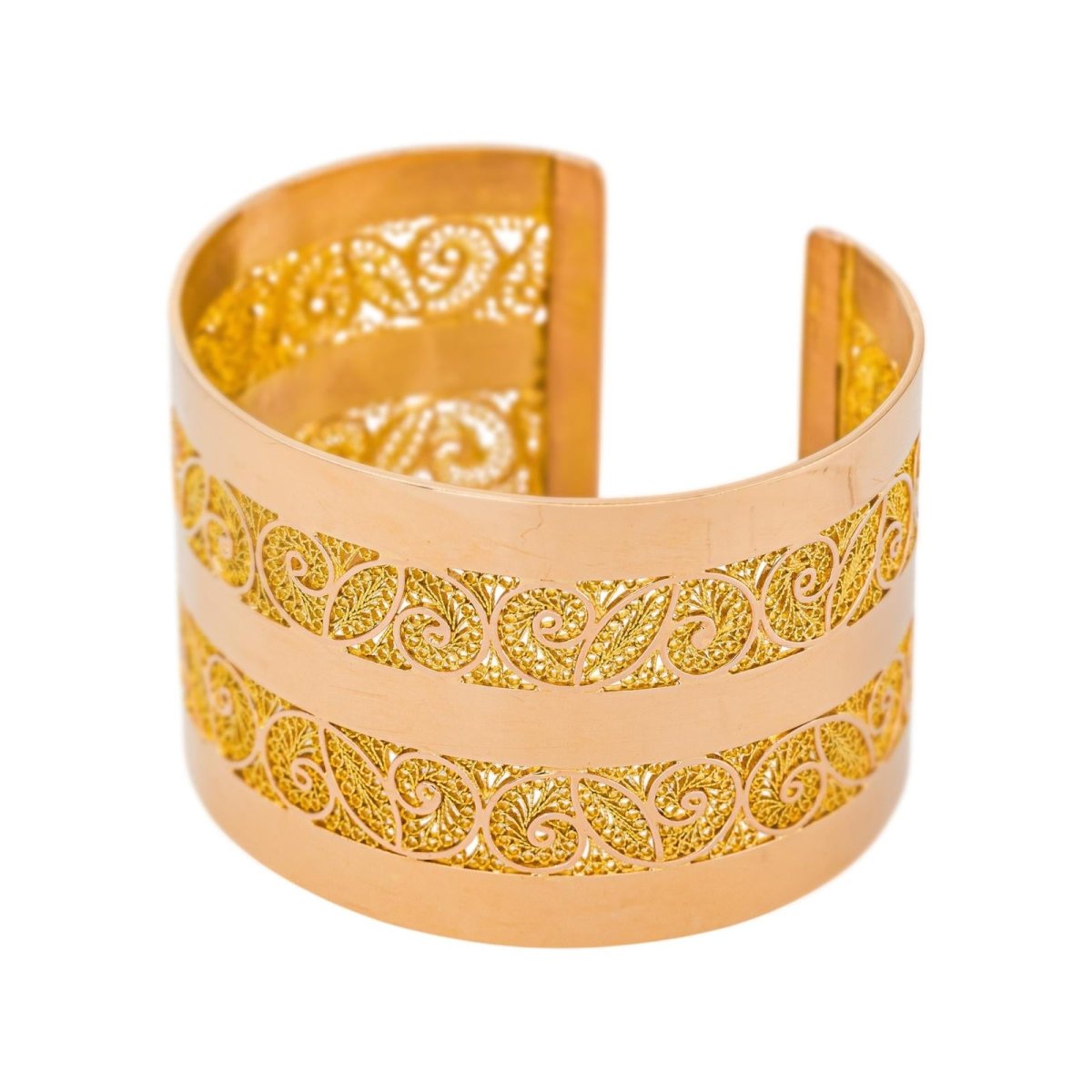Bracelet Manchette Or rose - Castafiore