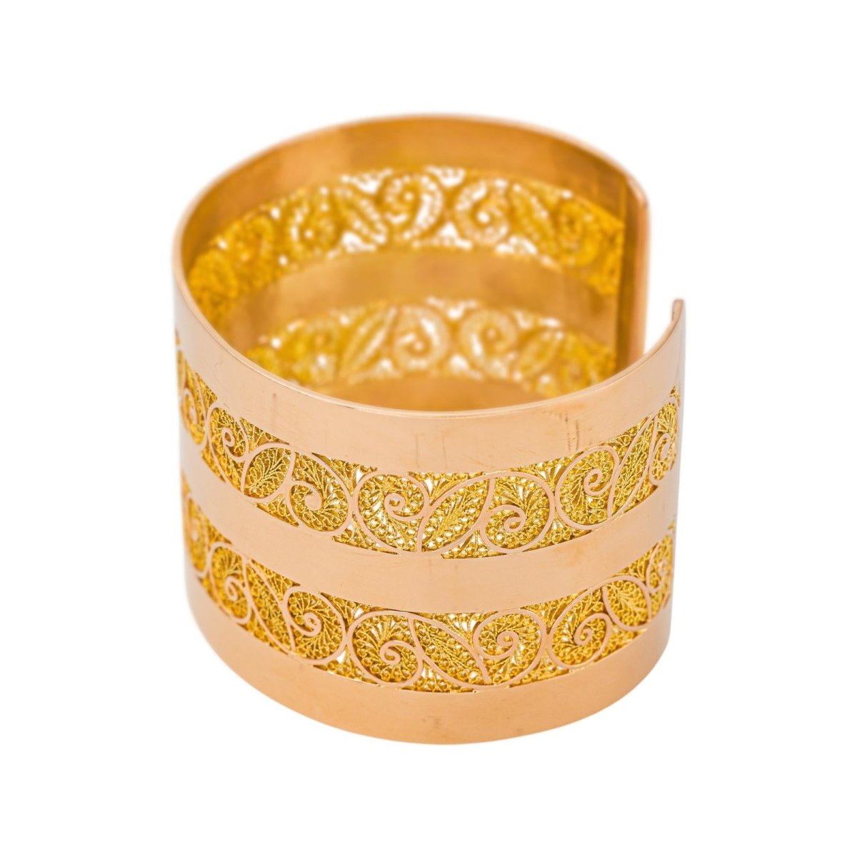 Bracelet Manchette Or rose - Castafiore