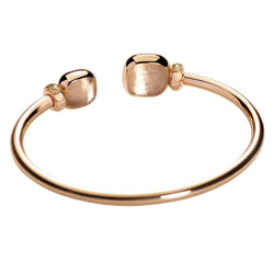 Bracelet Manchette POMELLATO "Nudo" en or rose, topazes et diamants - Castafiore