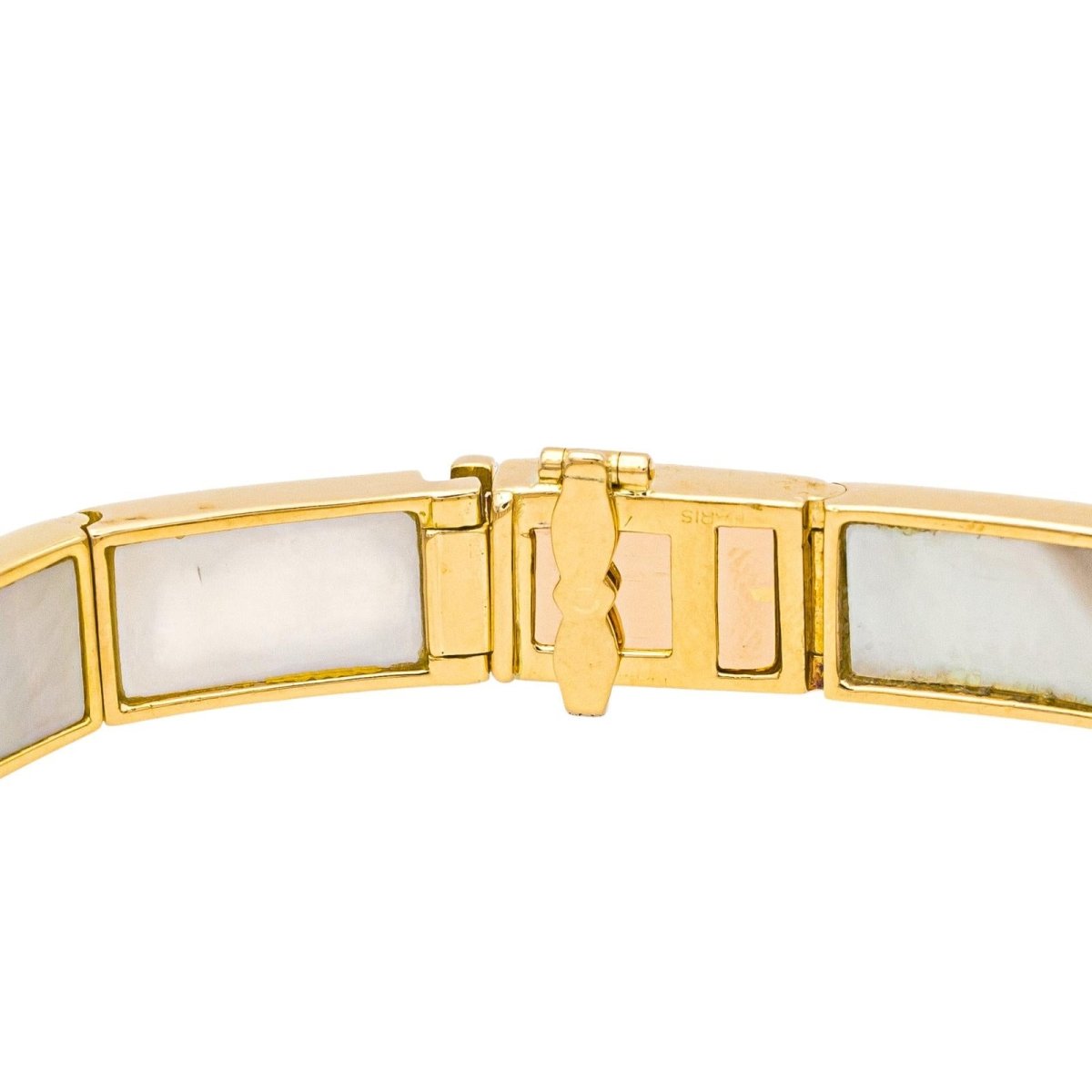 Bracelet MAUBOUSSIN "Palmier" en or jaune et nacre - Castafiore