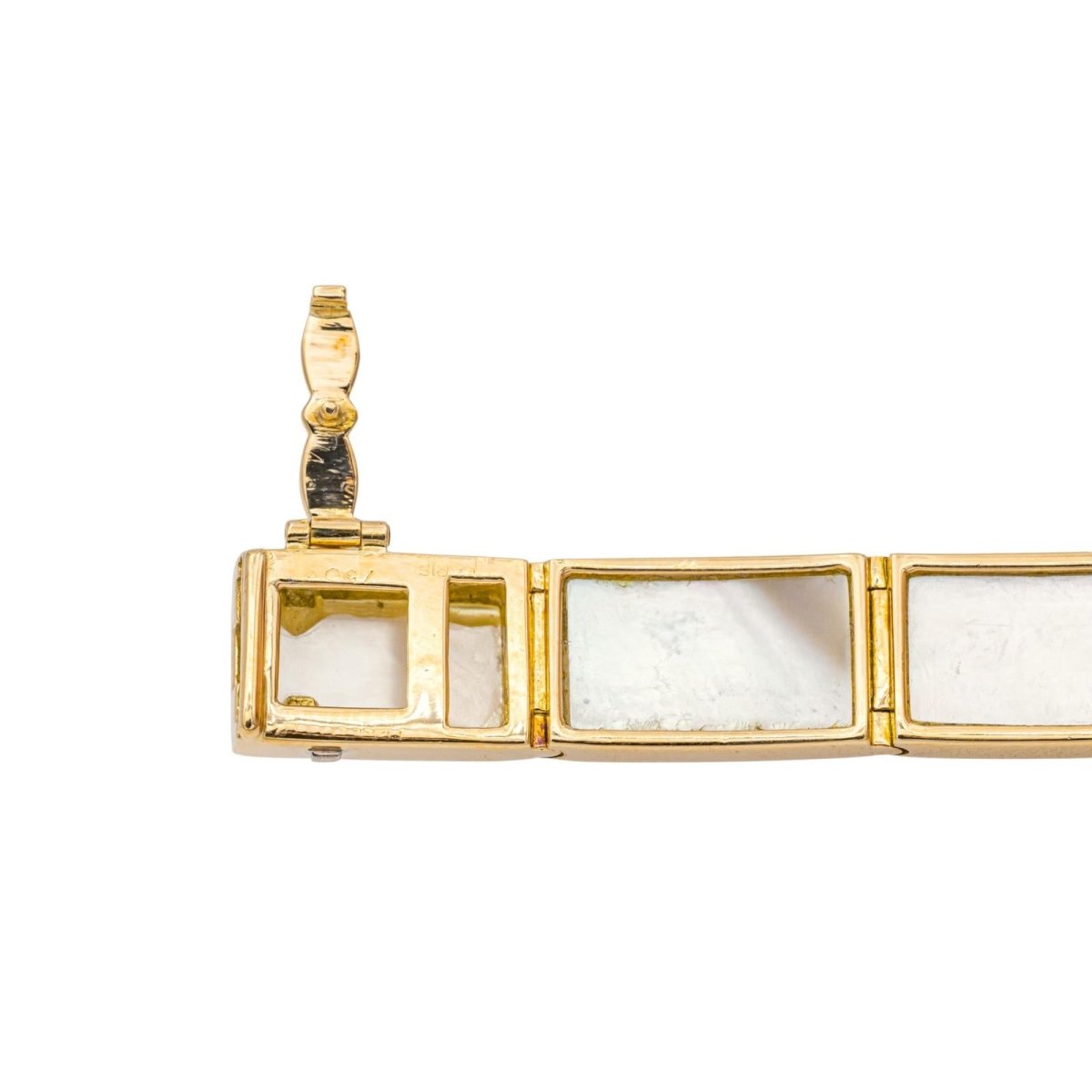 Bracelet MAUBOUSSIN "Palmier" en or jaune et nacre - Castafiore