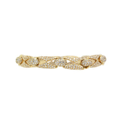 Bracelet MAURICE LABARTE en or jaune et diamants - Castafiore