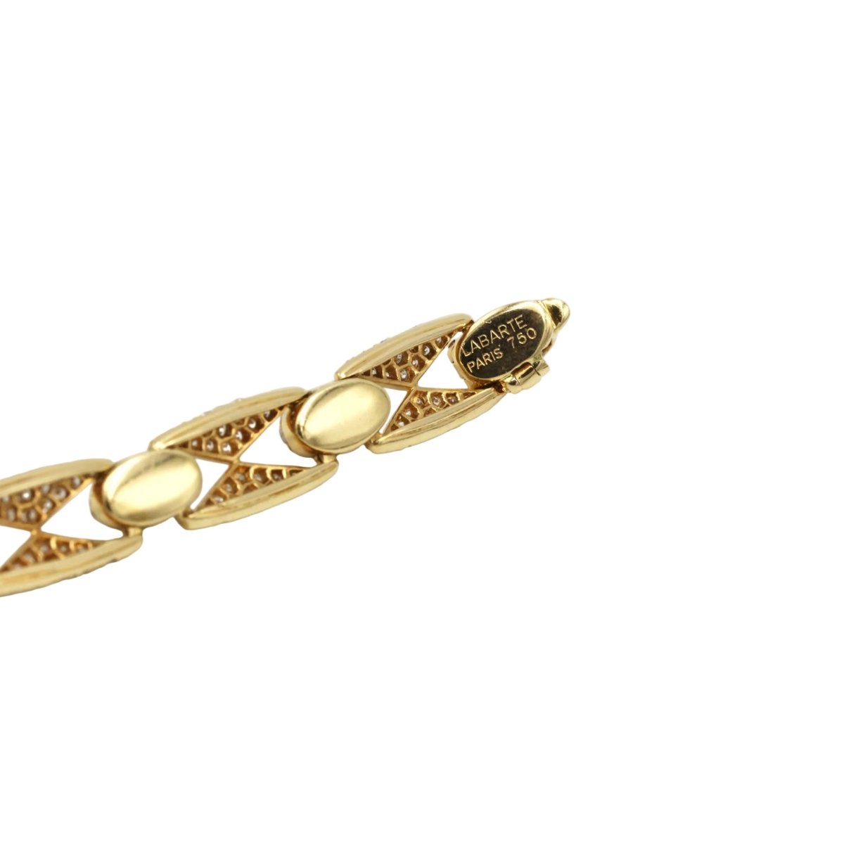 Bracelet MAURICE LABARTE en or jaune et diamants - Castafiore