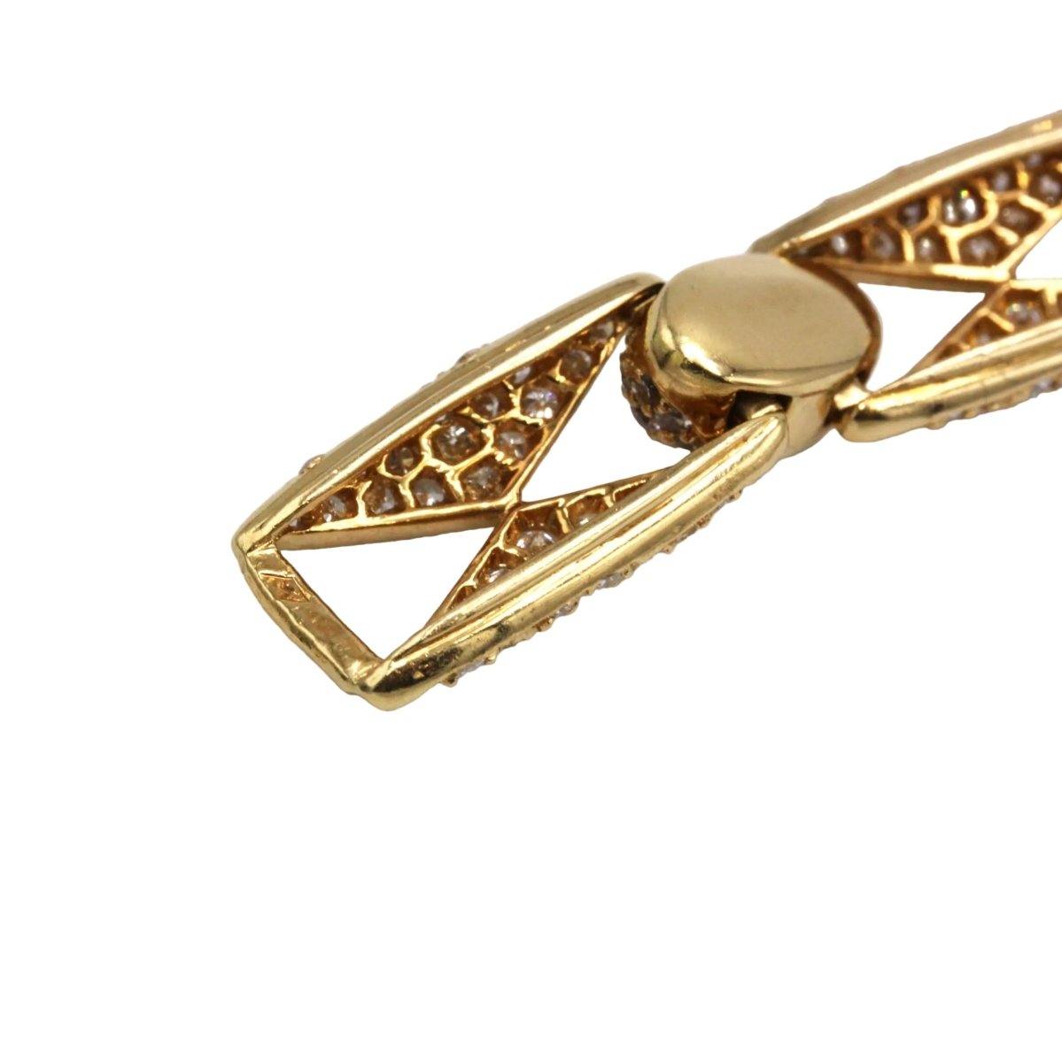Bracelet MAURICE LABARTE en or jaune et diamants - Castafiore