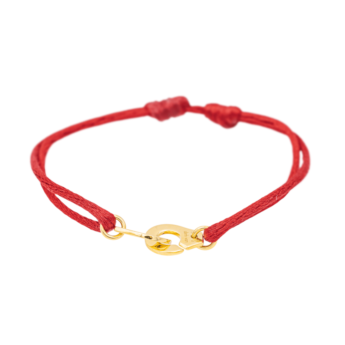 Bracelet DINH VAN Menottes R8 en or jaune Castafiore