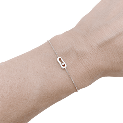 Bracelet MESSIKA Move uno en or blanc diamant - Castafiore