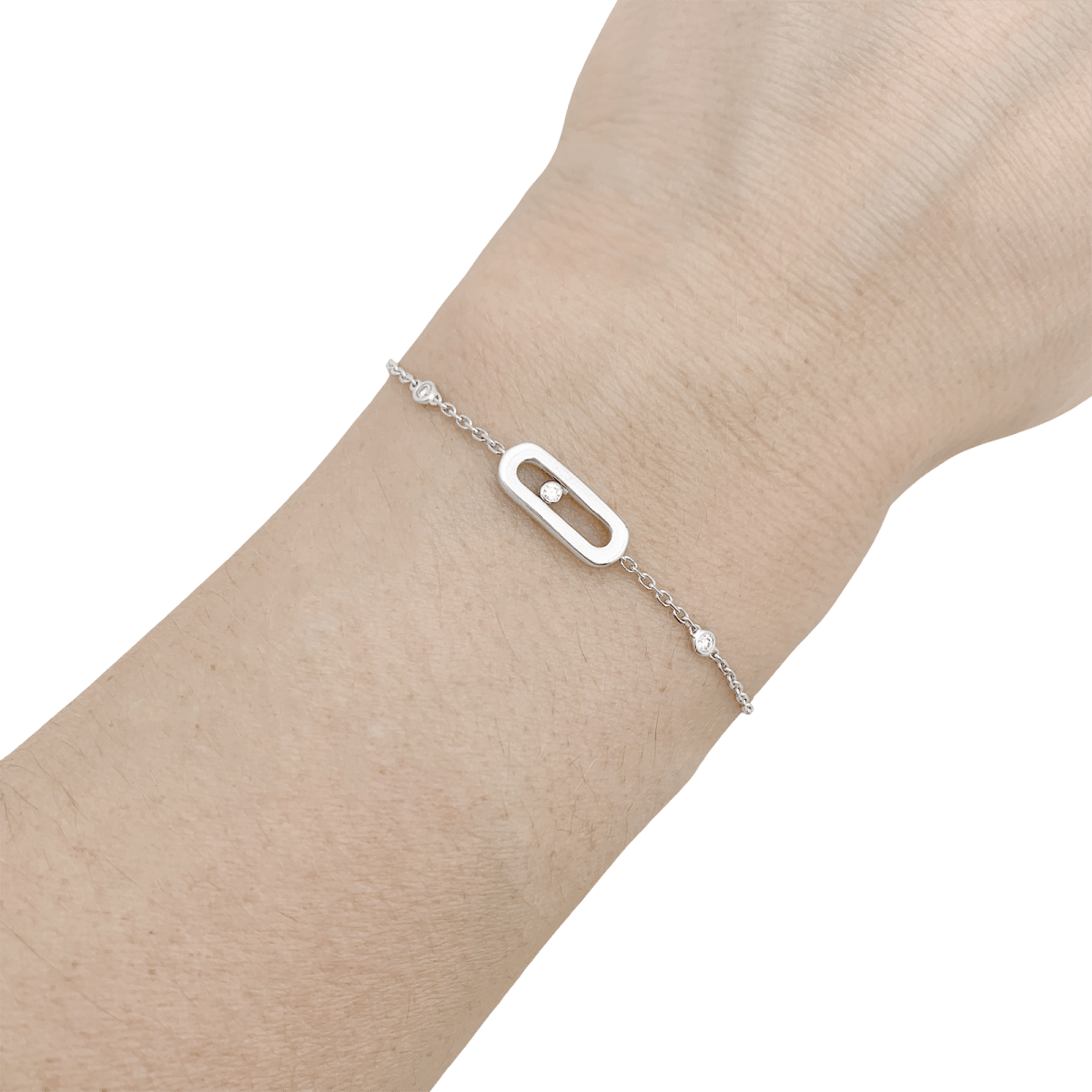 Bracelet MESSIKA, "Move Uno", or blanc et diamants - Castafiore