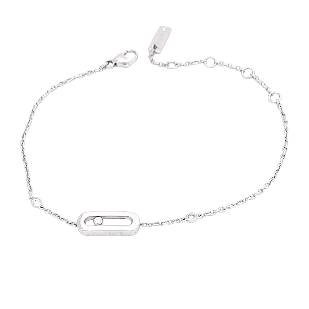 Bracelet MESSIKA, "Move Uno", or blanc et diamants - Castafiore