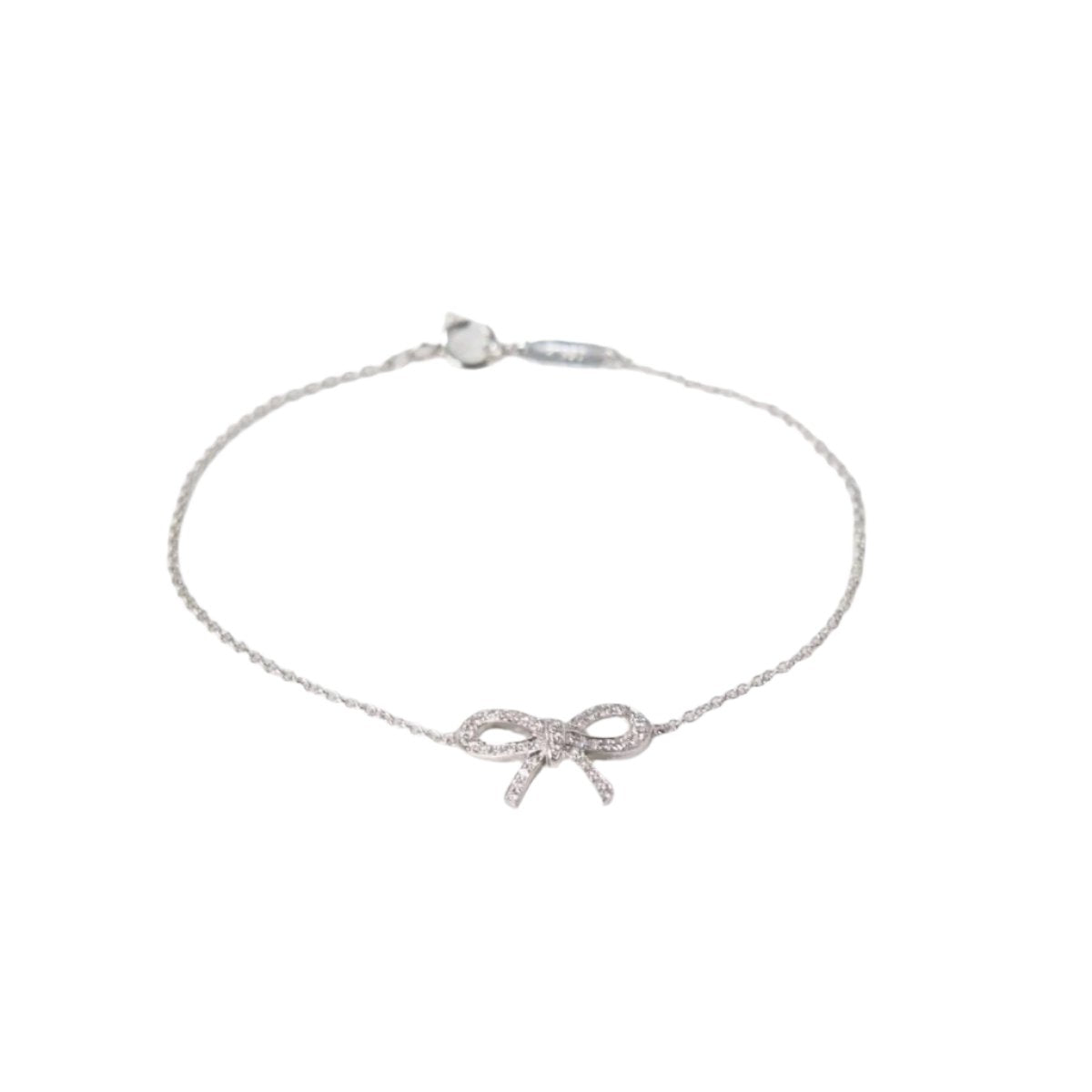 Bracelet Noeud Tiffany & Co en platine et diamants - Castafiore