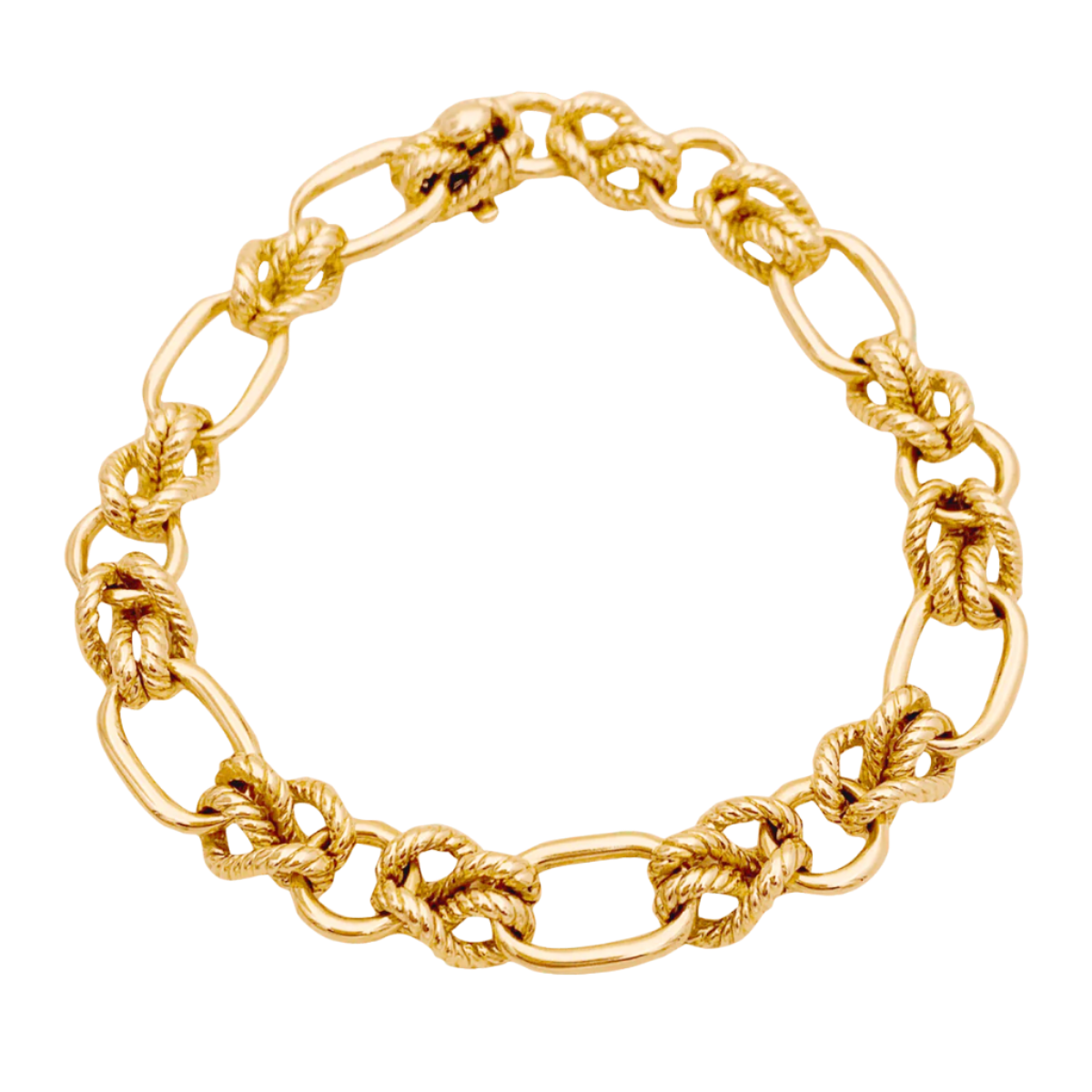 Bracelet "Noeuds" en or jaune - Castafiore
