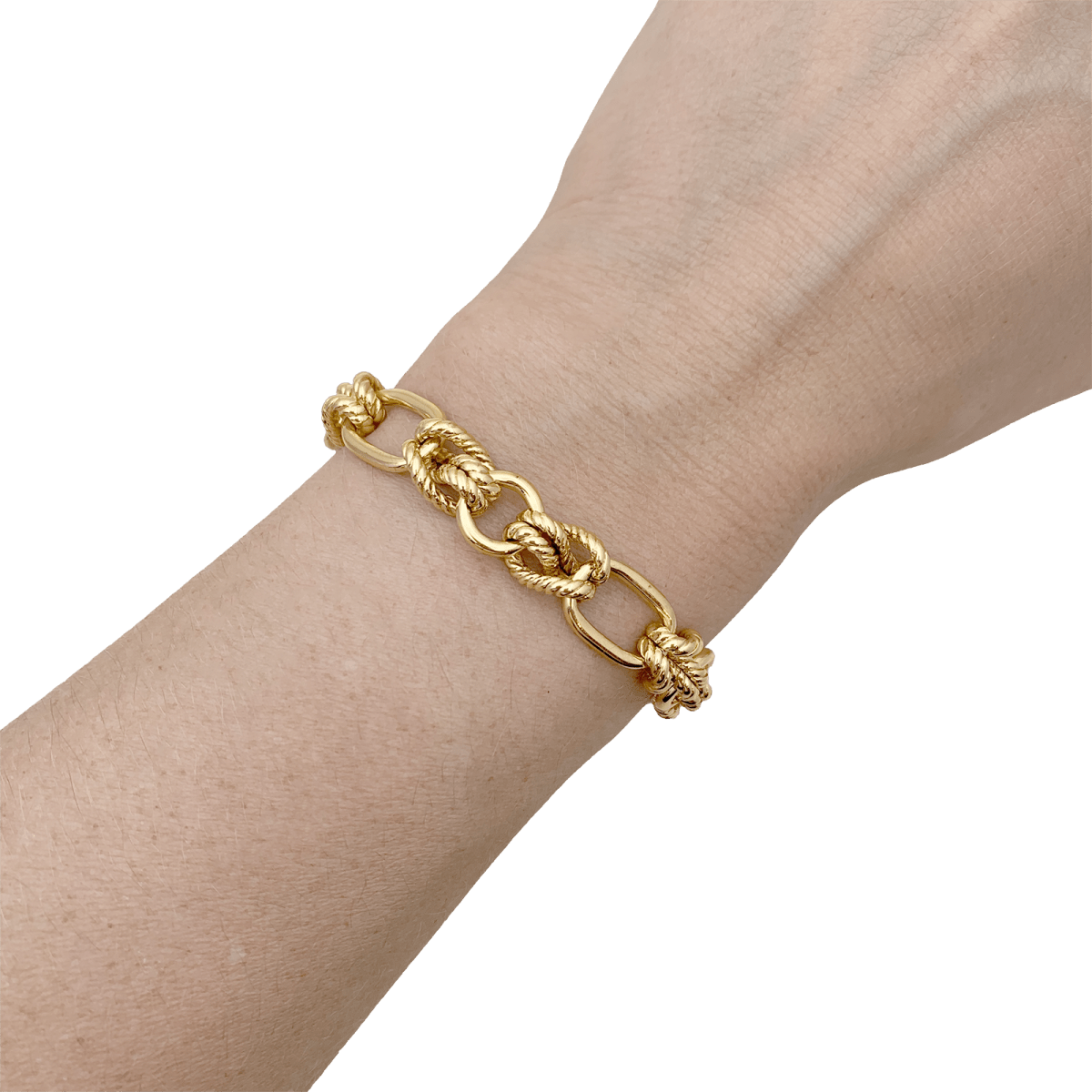 Bracelet "Noeuds" en or jaune - Castafiore