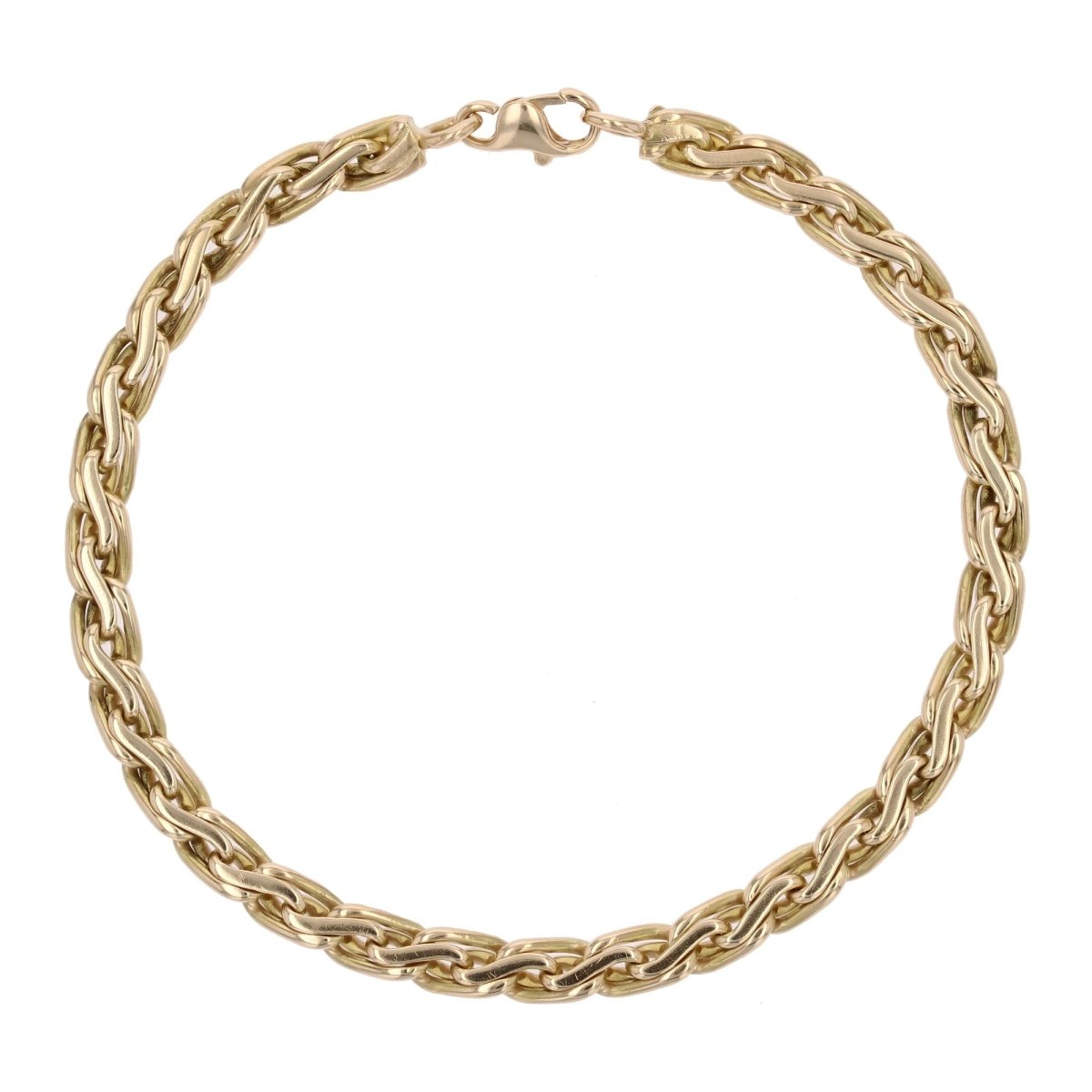 Bracelet OCCASION Maillons torsadés en or jaune - Castafiore