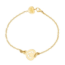 Bracelet O.J. PERRIN "Coeur de Légende" en or jaune - Castafiore
