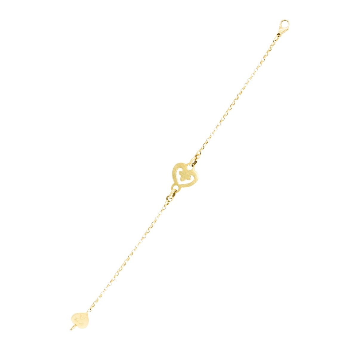 Bracelet O.J. PERRIN "Coeur Légendes" en or jaune - Castafiore
