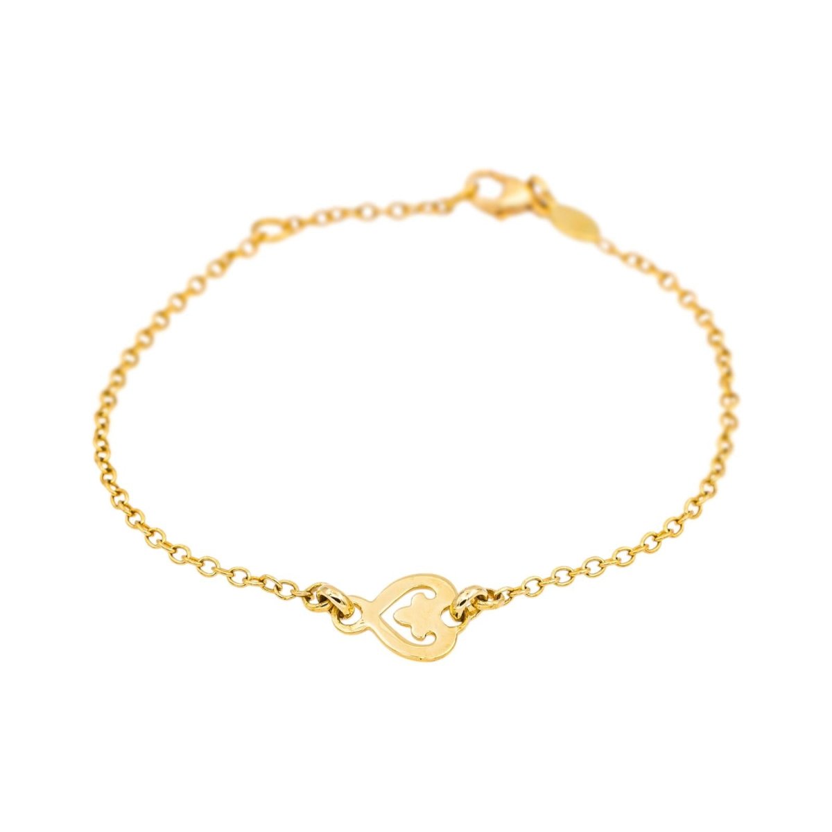 Bracelet O.J PERRIN "Coeur Légendes" en or jaune - Castafiore