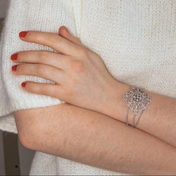 Bracelet Or blanc Diamant - Castafiore