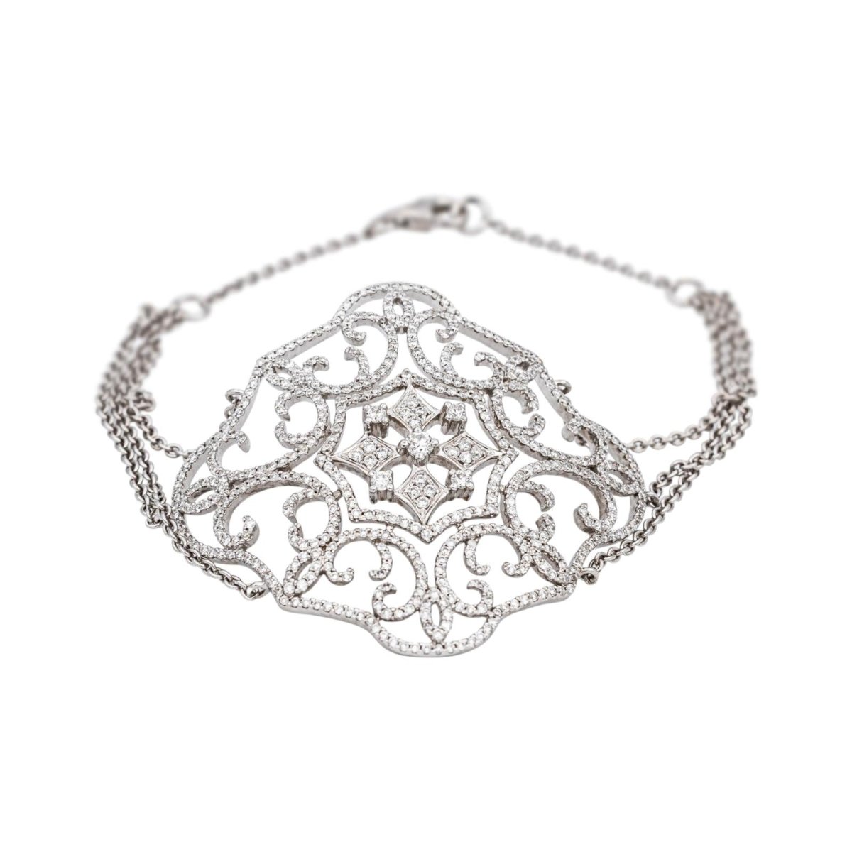 Bracelet Or blanc Diamant - Castafiore