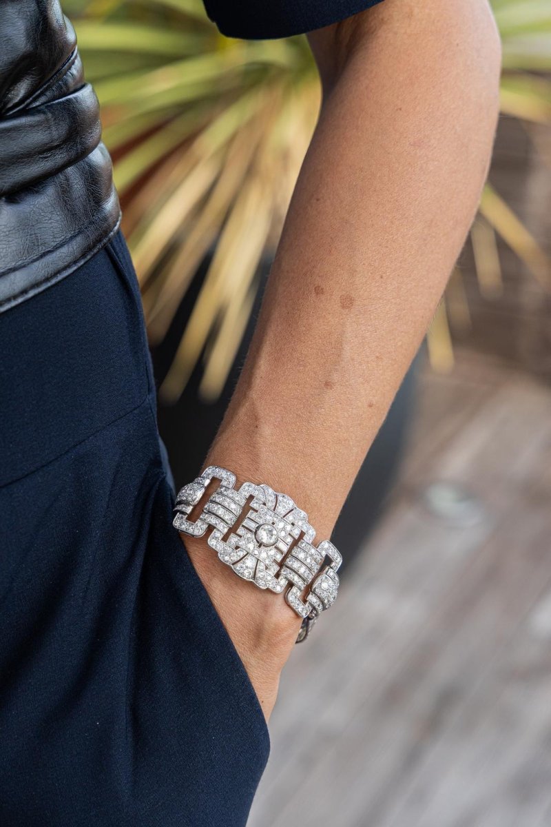 Bracelet Or blanc Diamant - Castafiore