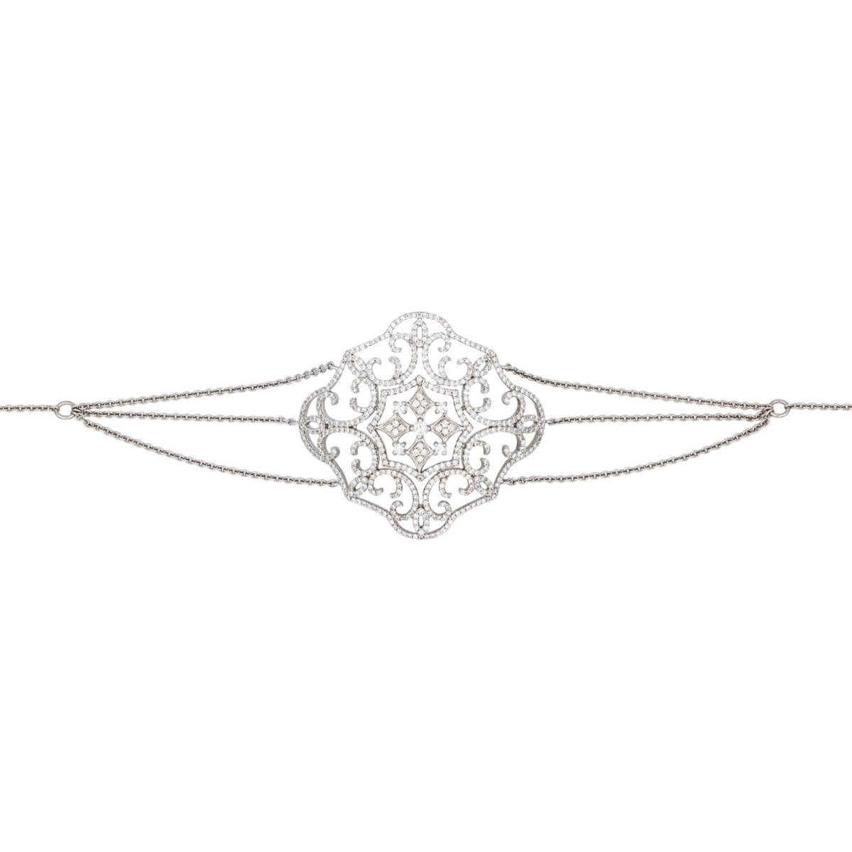 Bracelet Or blanc Diamant - Castafiore