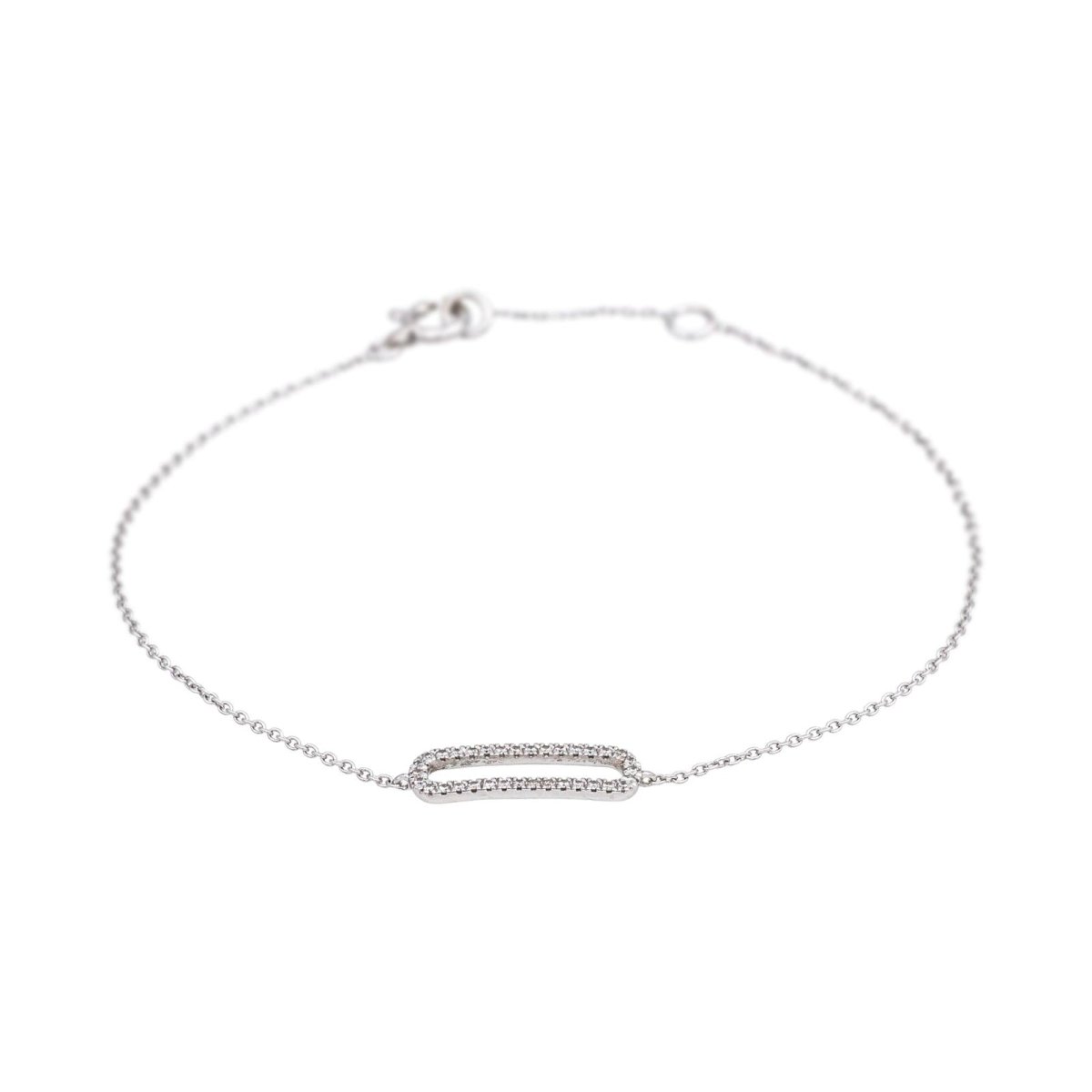 Bracelet Or blanc Diamant - Castafiore