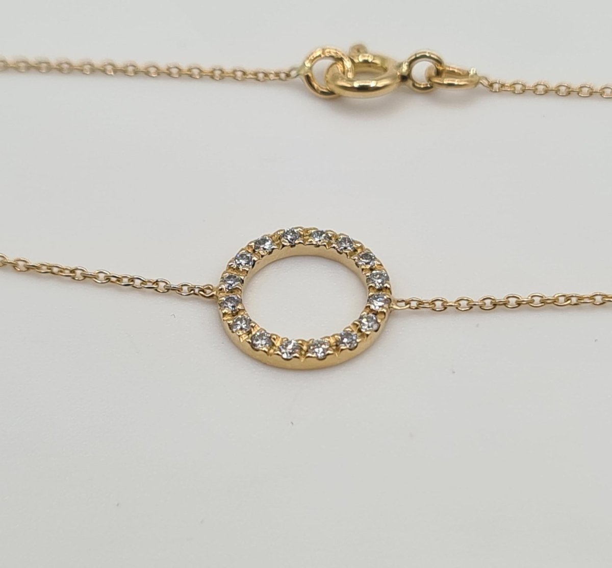 Bracelet or jaune 18 carats serti de diamants naturels - Castafiore