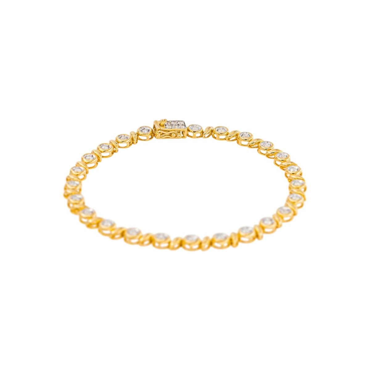 Bracelet Or jaune Diamant - Castafiore