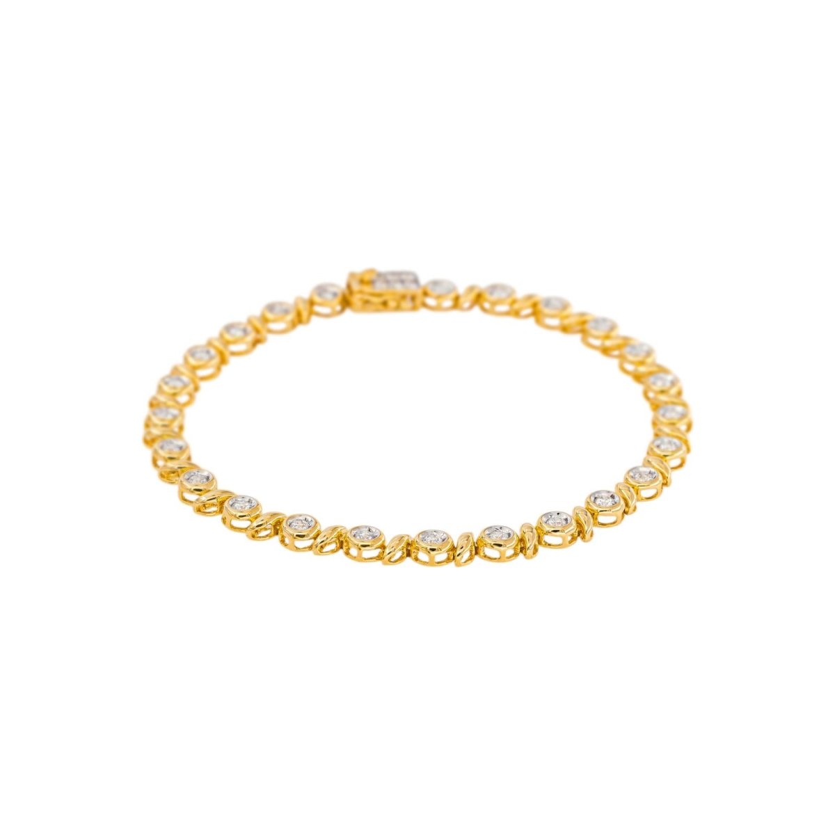 Bracelet Or jaune Diamant - Castafiore