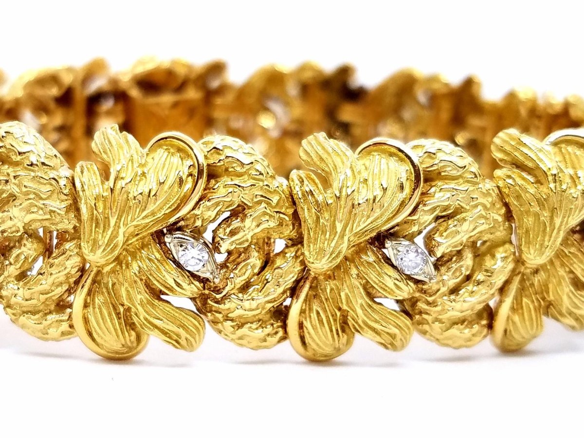 Bracelet Or jaune Diamant - Castafiore