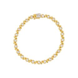 Bracelet Or jaune Diamant - Castafiore