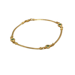 Bracelet - Or jaune & Emeraudes - Castafiore