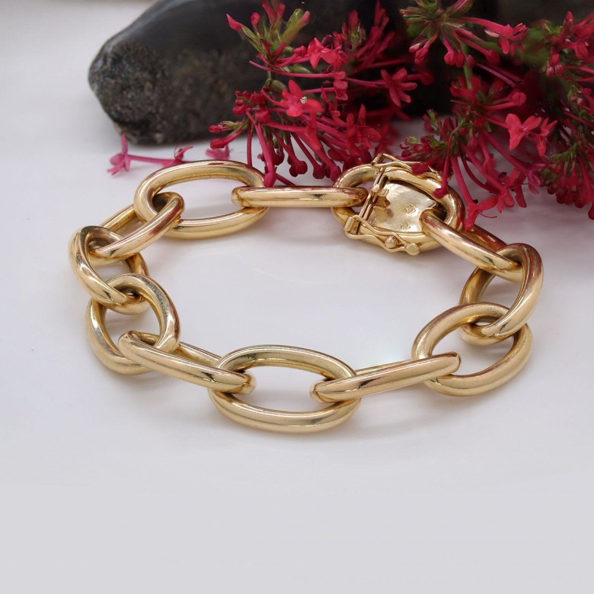 Bracelet or jaune maille forçat - Castafiore