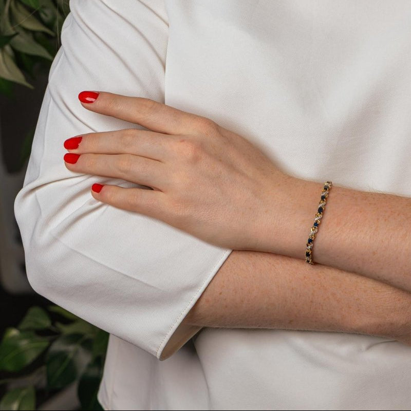 Bracelet Or jaune Saphir - Castafiore