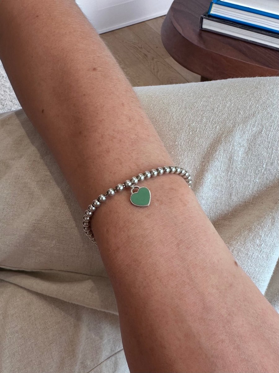 Bracelet Perles TIFFANY & CO. "Return to Tiffany" en argent et émail - Castafiore