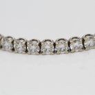 Bracelet plaqué or blanc et diamants - Castafiore