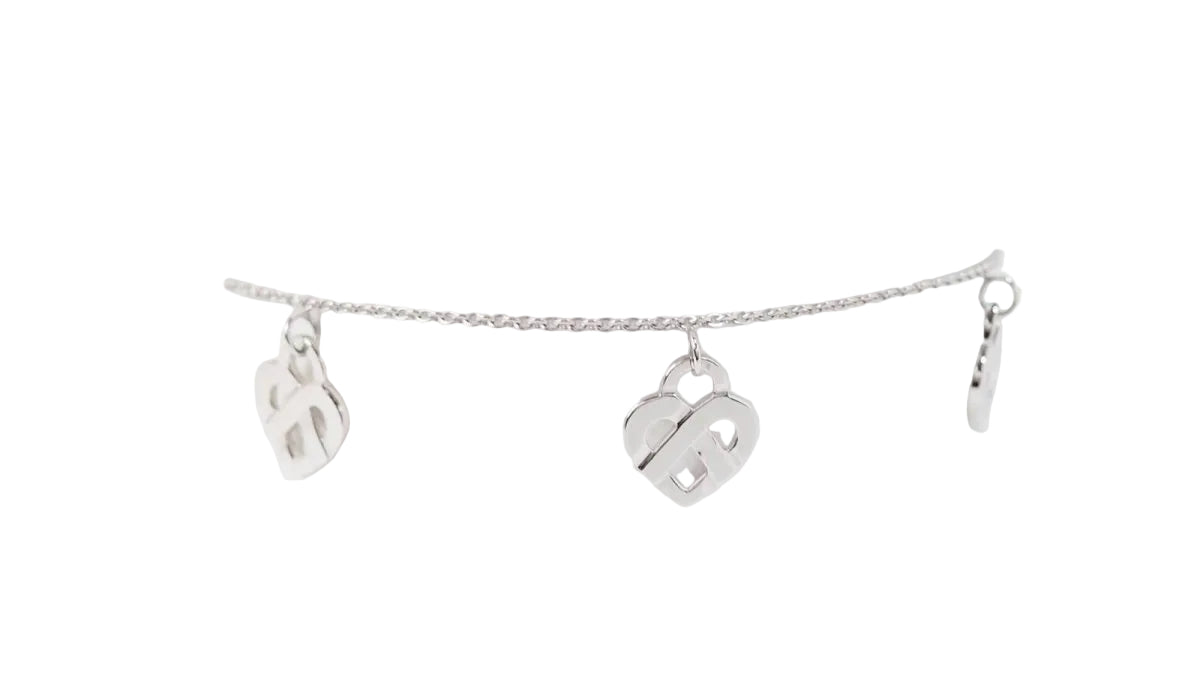 Bracelet Poiray Coeur Entrelacé en or blanc - Castafiore