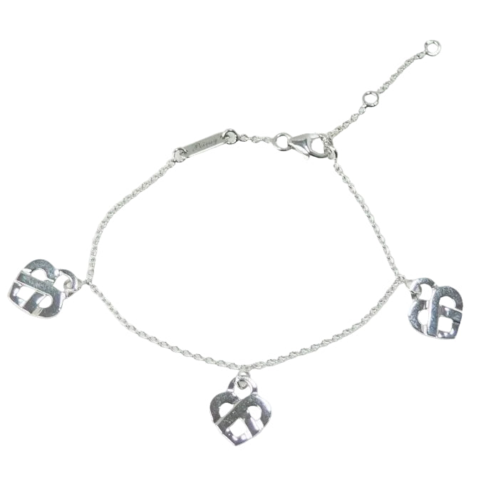 Bracelet Poiray Coeur Entrelacé en or blanc - Castafiore